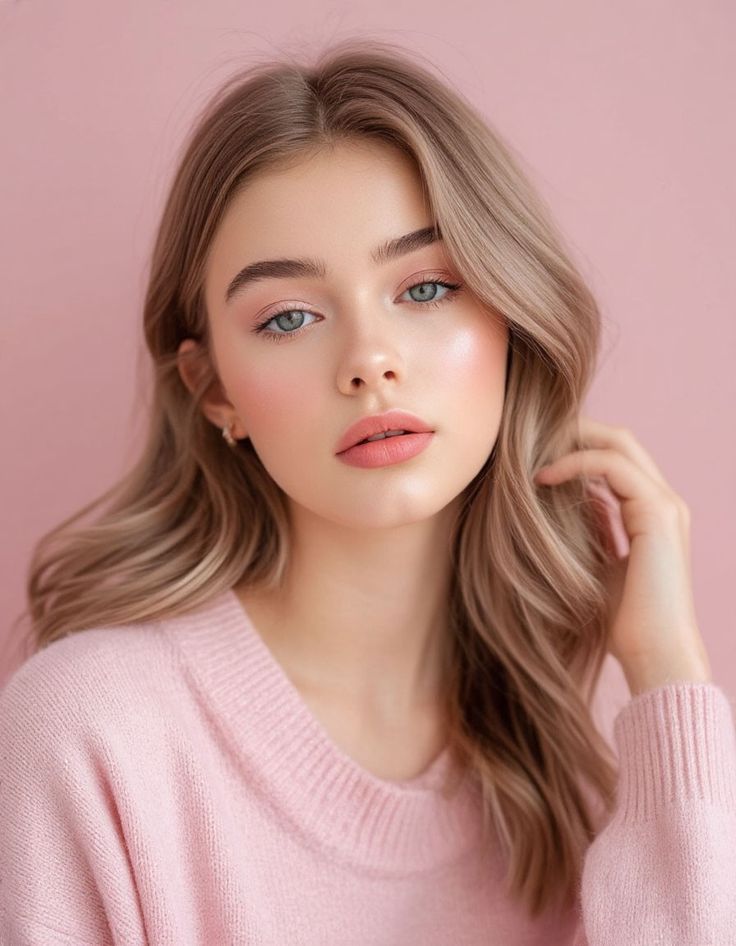 Woman with tinted lashes